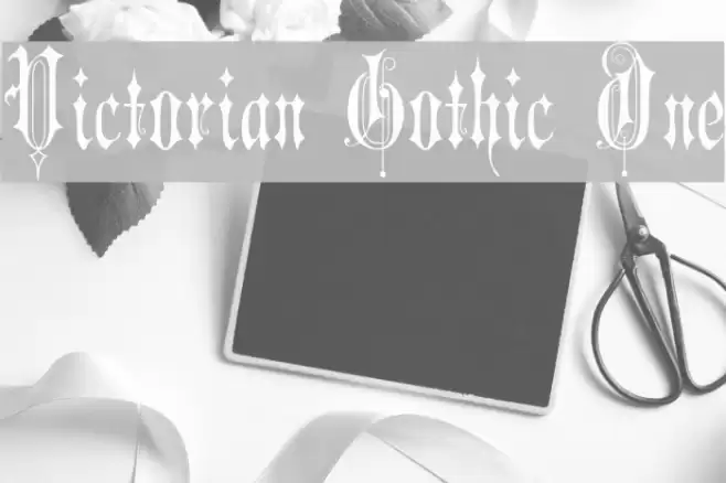 Victorian Gothic One Font examples