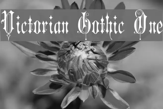 Victorian Gothic One Font examples