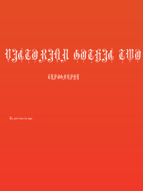 Victorian Gothic Two Poster