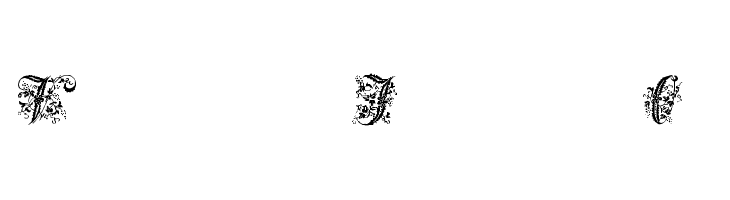 Victorian Initials One Font