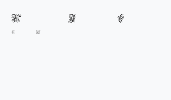 Victorian Initials One Business Card