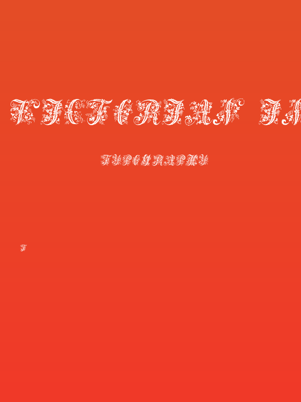 Victorian Initials One Poster