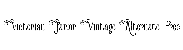 Victorian Parlor Vintage Alternate_free  免费字体下载