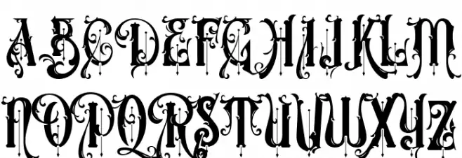 Victorian Supremacy Demo Fonte MAIÚSCULAS