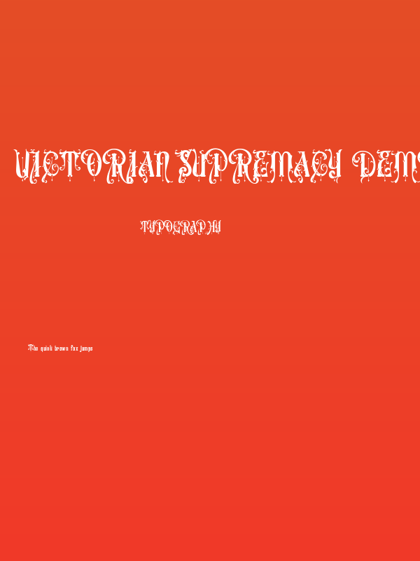 Victorian Supremacy Demo Poster
