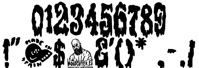Victorian Terror Night Font OTHER CHARS