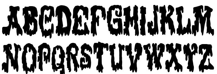 Victorian Terror Night Font LOWERCASE