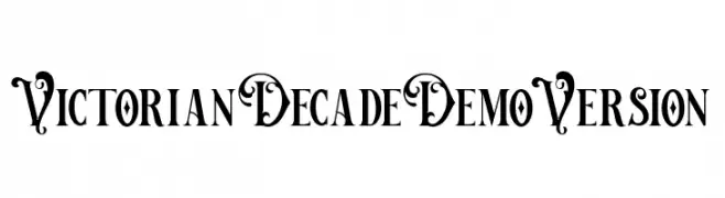VictorianDecadeDemoVersion  नि: शुल्क फ़ॉन्ट्स डाउनलोड