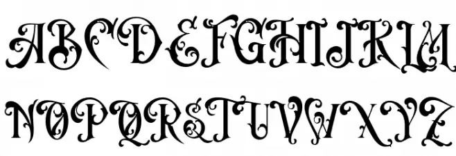VictorianDecadeDemoVersion 字体 大写