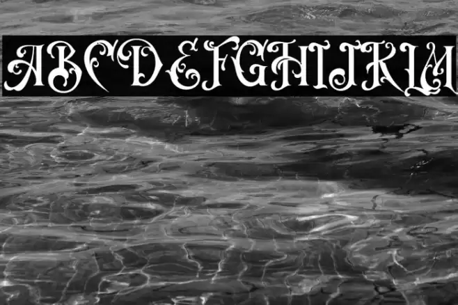 VictorianDecadeDemoVersion Font examples