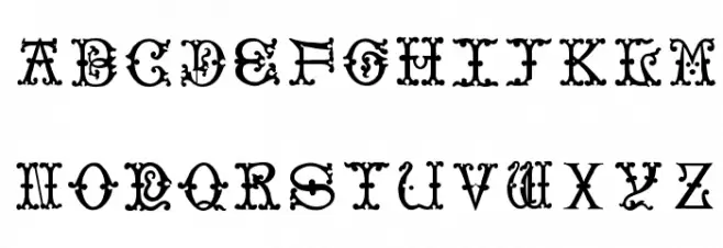 VictorianInitialsOne Шрифта ВЕРХНИЙ