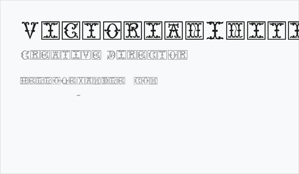 VictorianInitialsOne Business Card