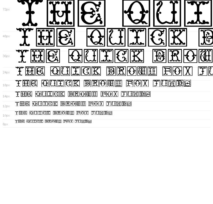 VictorianInitialsOne Waterfall