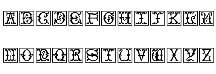 VictorianInitialsOne Font LOWERCASE