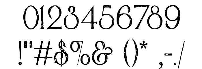 VictorianParlorVintageAlternate Font OTHER CHARS