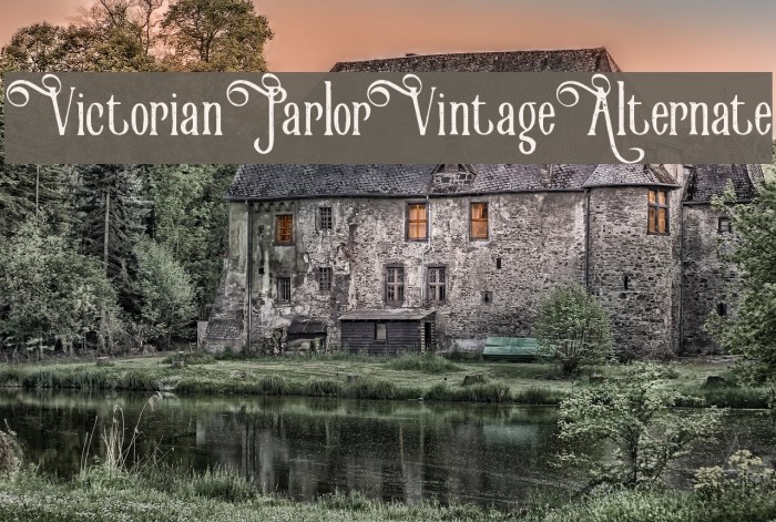 VictorianParlorVintageAlternate Font examples