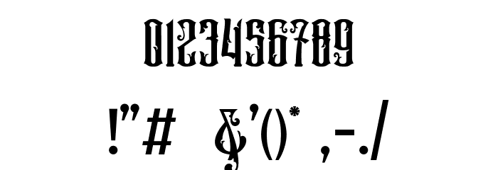 VictorianSupremacy-Demo Font OTHER CHARS