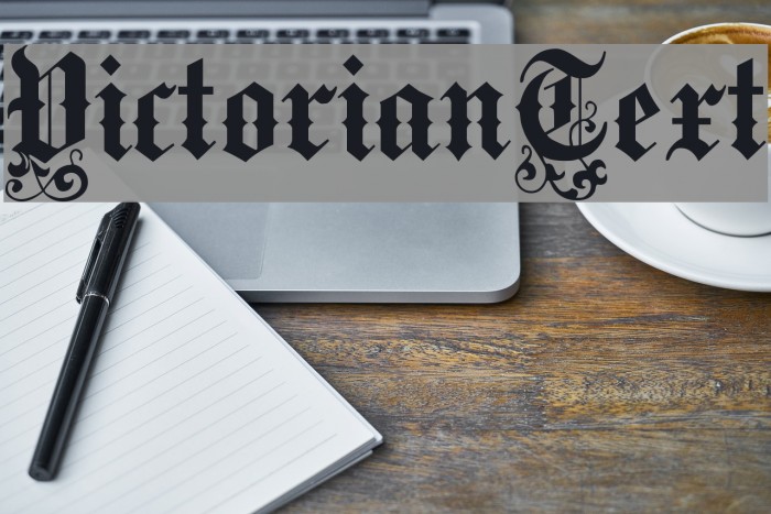 VictorianText Font examples