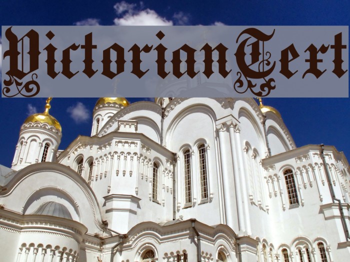 VictorianText Font examples
