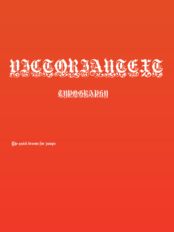 VictorianText Poster