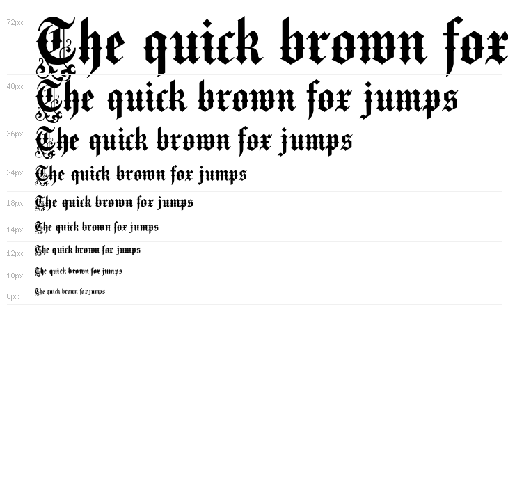 VictorianText Waterfall