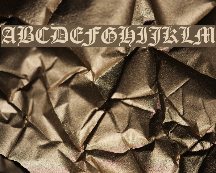 Victorian Font examples
