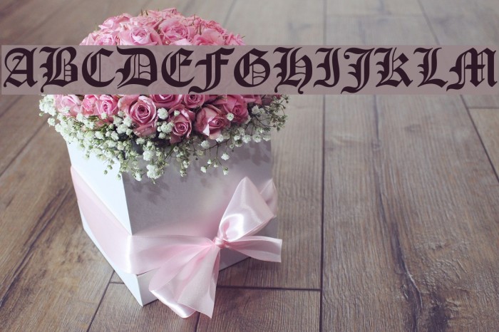 Victorian Font examples