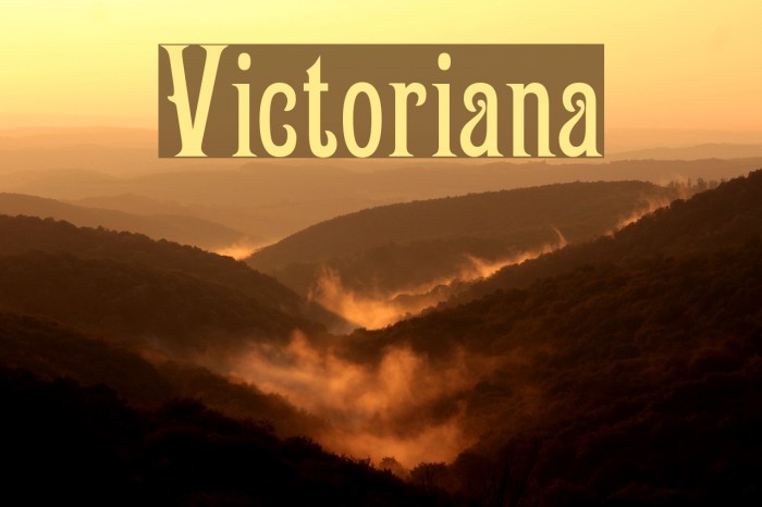 Victoriana Font examples