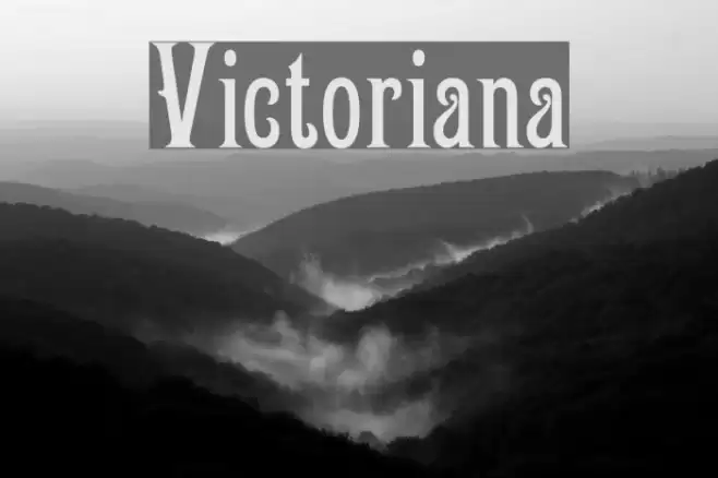 Victoriana Font examples