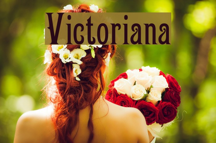 Victoriana Font examples