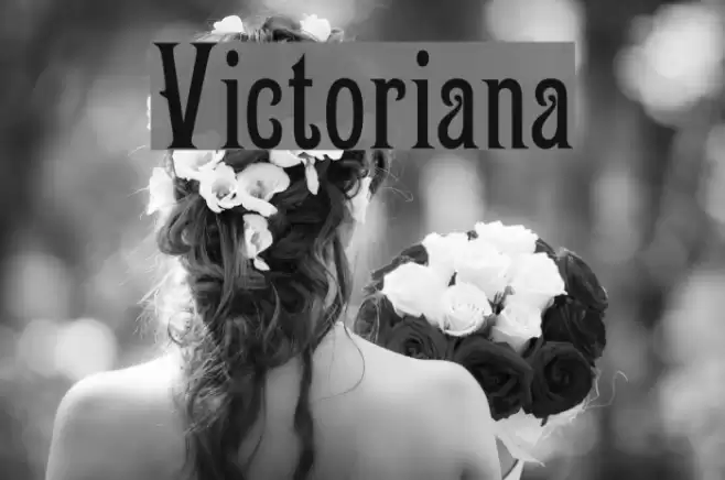 Victoriana Font examples
