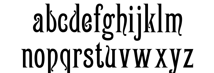 Victoriana Font LOWERCASE