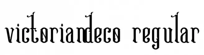 Victoriandeco Regular  Frei Schriftart Herunterladen