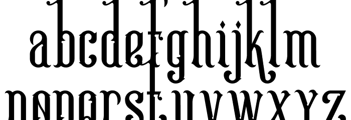 Victoriandeco Regular Font LOWERCASE