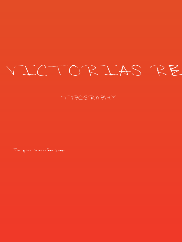 Victorias Regular Poster