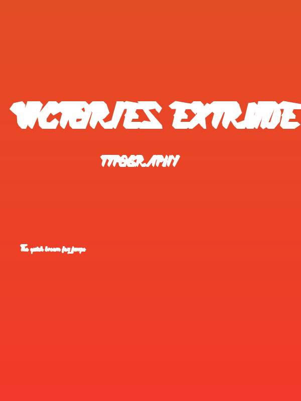 Victories Extrude Poster