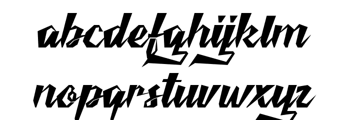 Victories Font LOWERCASE