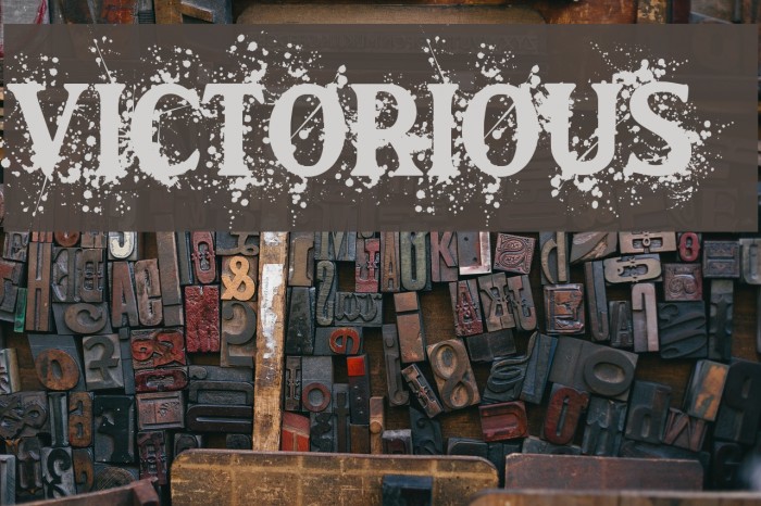 Victorious Font examples