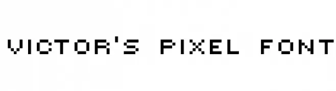 Victor's Pixel Font  フリーフォントのダウンロード