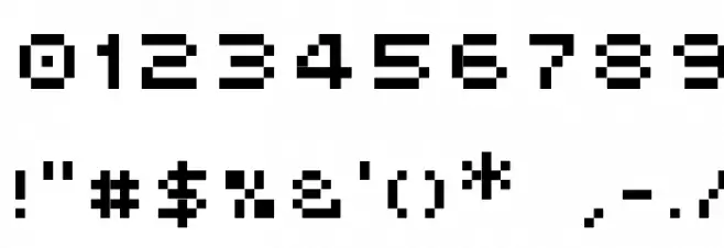 Victor's Pixel Font Caratteri ALTRI CARATTERI