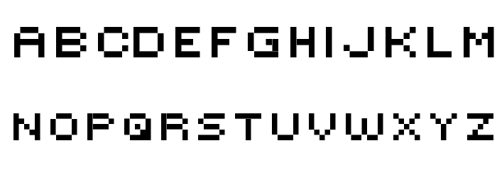 Victor's Pixel Font Font LOWERCASE