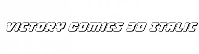Victory Comics 3D Italic  Frei Schriftart Herunterladen