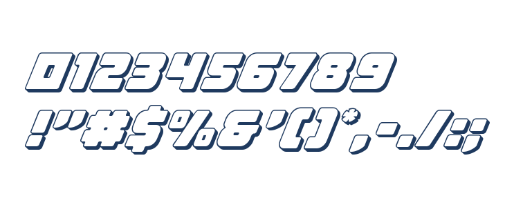 Victory Comics 3D Italic Other Characters