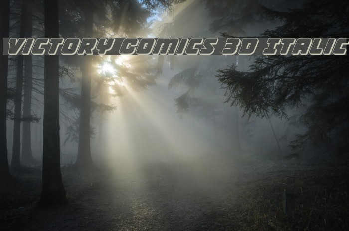 Victory Comics 3D Italic Example 2