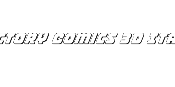 Victory Comics 3D Italic Logo
