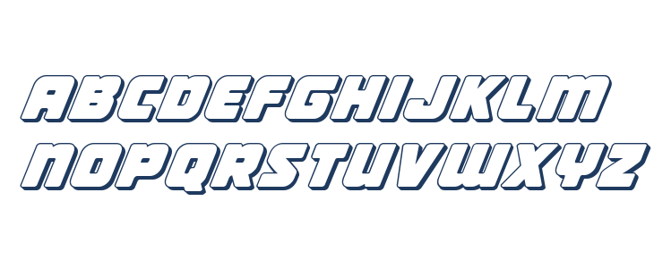 Victory Comics 3D Italic Lowercase