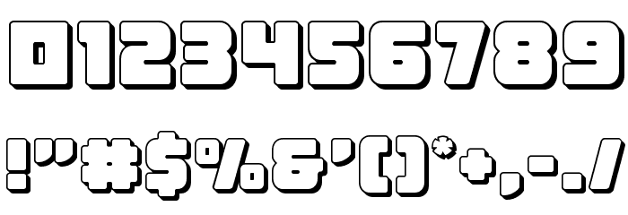 Victory Comics 3D Font OTHER CHARS