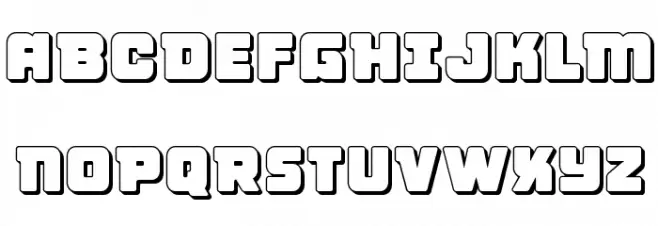 Victory Comics 3D フォント 大文字