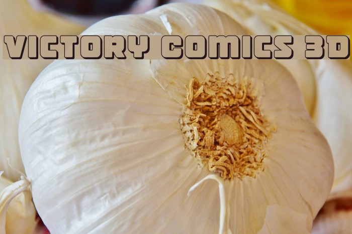 Victory Comics 3D Font examples