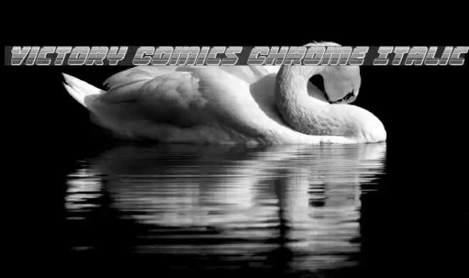 Victory Comics Chrome Italic Font examples